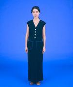 smoothy cotton pile ポケットスカート