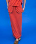 smoothy cotton pile ポケットスカート