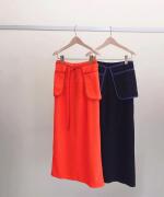 smoothy cotton pile ポケットスカート