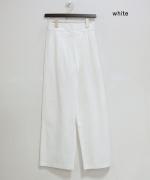bumpy cotton wrap pants