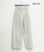 bumpy cotton wrap pants