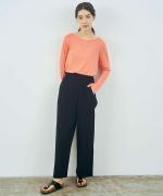 bumpy cotton wrap pants