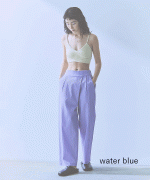 bumpy cotton wrap pants