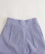 bumpy cotton wrap pants