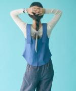 light strech denim　2WAY カーブベスト