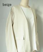 sheer satin　ノーカラージャケット