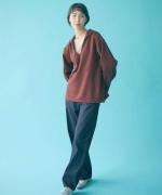 wooly kersey  セーラーカラースモック