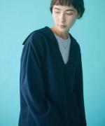 wooly kersey  セーラーカラースモック