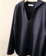 wooly kersey  セーラーカラースモック