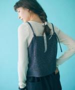 twill mini check　ビスチェ