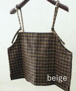 twill mini check　ビスチェ