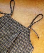 twill mini check　ビスチェ