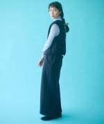 cloudy wool W ジップベスト