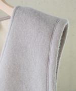 cloudy wool W ジップベスト