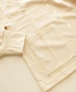 organic&russel　ジップアッププルオーバー