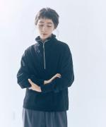 organic&russel　ジップアッププルオーバー