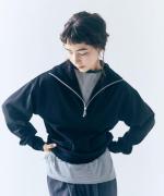 organic&russel　ジップアッププルオーバー