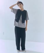light strech denim　2wayボックスベスト