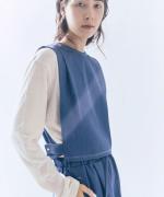 light strech denim　2wayボックスベスト