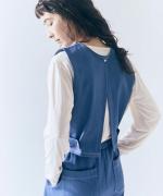 light strech denim　2wayボックスベスト