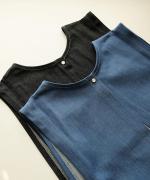light strech denim　2wayボックスベスト