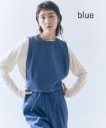 light strech denim　2wayボックスベスト