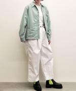 recycle polyester broad / ライトカバーオール　