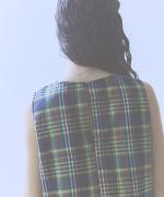 madras check  スリーブレスプルオーバー