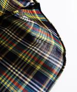 madras check　ノットプルオーバー