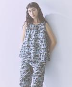 summer sea print 　スリーブレスプルオーバー