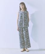 summer sea print 　スリーブレスプルオーバー