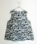 summer sea print 　スリーブレスプルオーバー