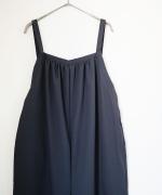 recycle polyester broad / リラックスサロペット