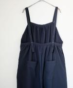 recycle polyester broad / リラックスサロペット