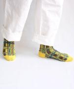 格子の笛　ショートソックス