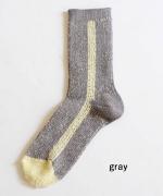 色の輪郭(配色) ショートソックス