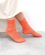 ショートソックス　麻/シルク