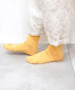 ショートソックス　麻/シルク