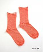 ショートソックス　麻/シルク