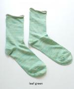 ショートソックス　麻/シルク