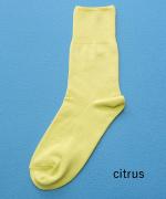 リブ先丸シルクコットンソックス