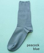 リブ先丸シルクコットンソックス