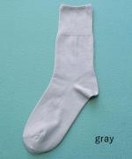 リブ先丸シルクコットンソックス
