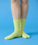 リブ先丸シルクコットンソックス