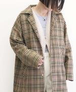 Plaid Trench Coat