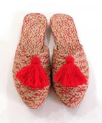 AbacaSandal/タッセルサンダル