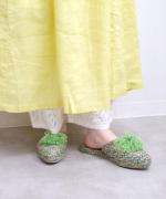 AbacaSandal/タッセルサンダル