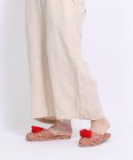 AbacaSandal/タッセルサンダル