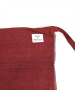 カディエプロン　ヘリンボーンレッド