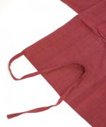 カディエプロン　ヘリンボーンレッド